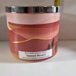 White Barn Sunset Desert 3-wick Candle NEW